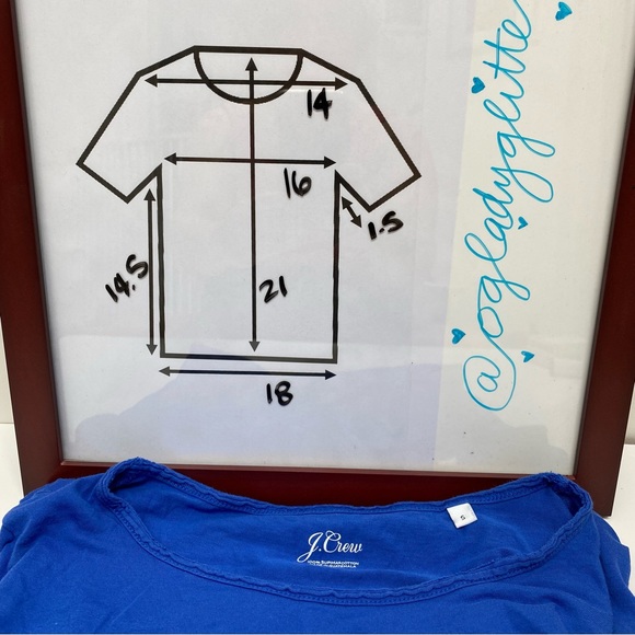 J.Crew Cobalt/Royal Blue T-Shirt - Picture 5 of 5